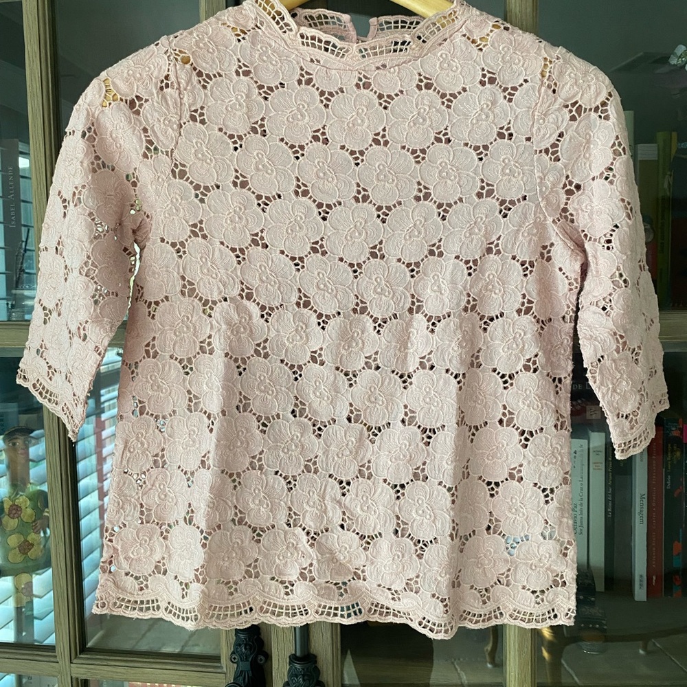Collection B Blush Lace Top